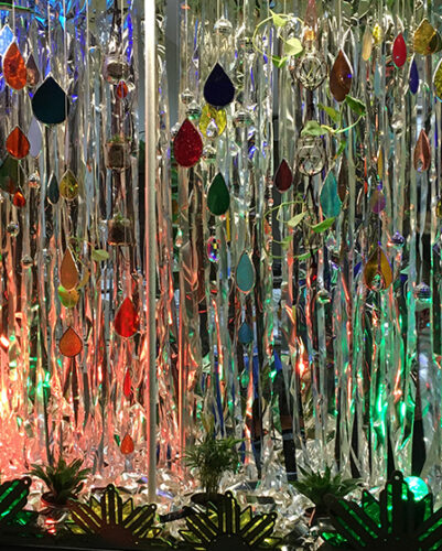 Misty Post Art PDXWLF 2022 installation Colorful Glass Magic full